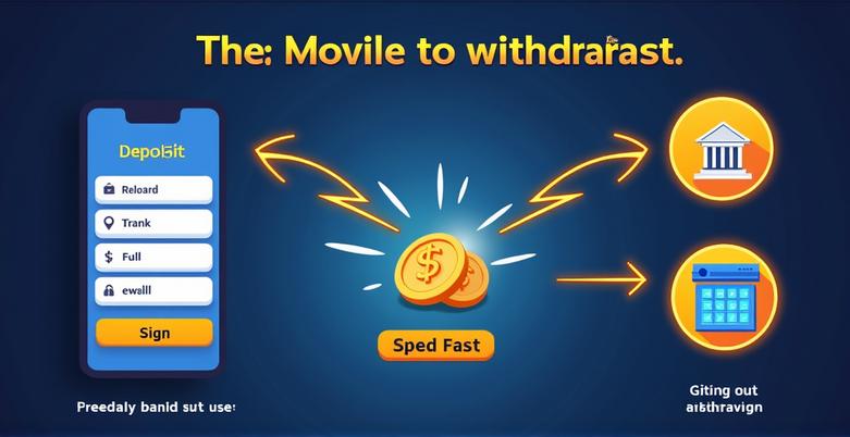 Online casino money transfer system illustration